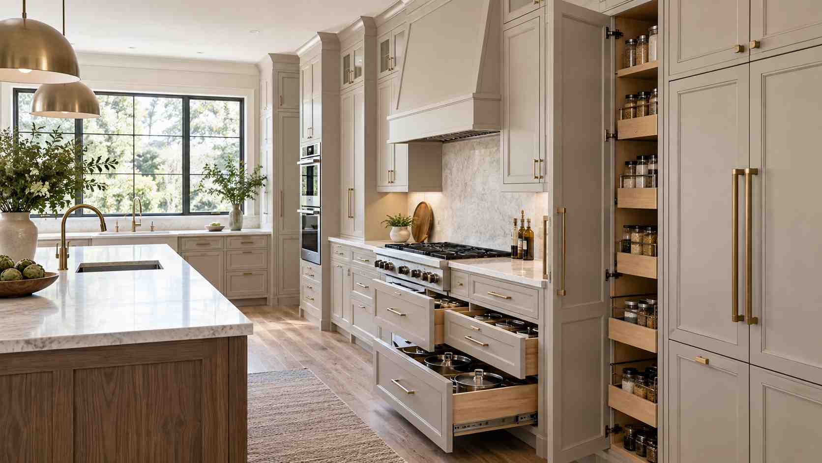 Custom Kitchen Remodel With Built In Cabinetry And Smart Storage Solutions Elegant Builders - Elegant Builders Custom Kitchen Remodel With Built-In Cabinetry And Smart Storage Solutions - Elegant Builders
